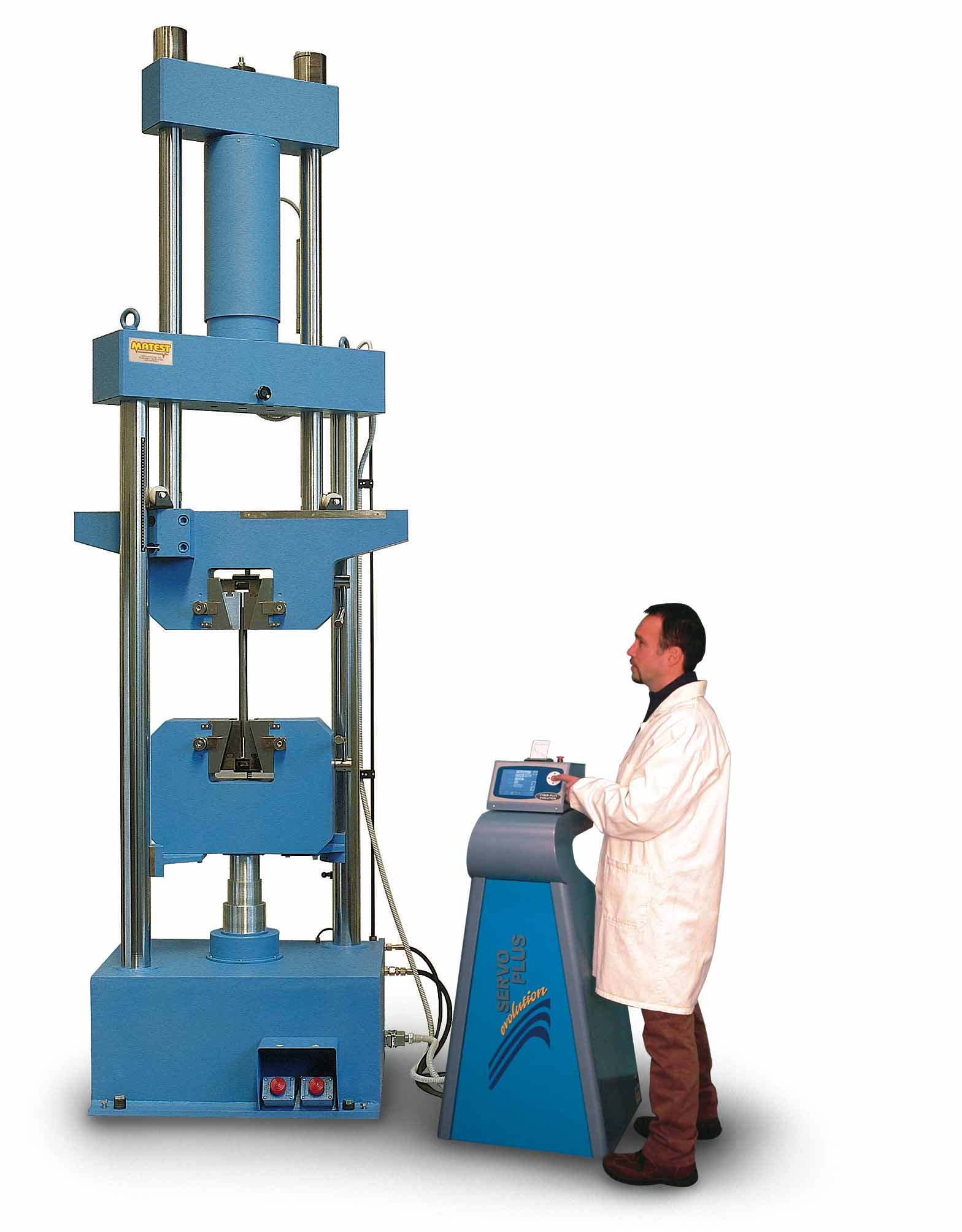 UNIVERSAL HYDRAULIC SERVO-CONTROLLED MACHINE, 600 kN, FOR STATIC TENSILE TESTS